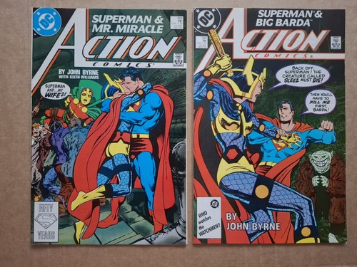 Action comics 592 - 593, vf+