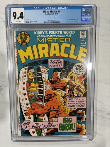 Mister miracle 1971 cgc nm - miracle, #4